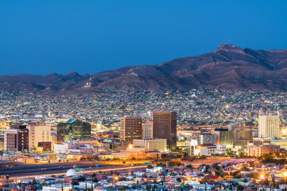 El Paso and the mountains of the border region